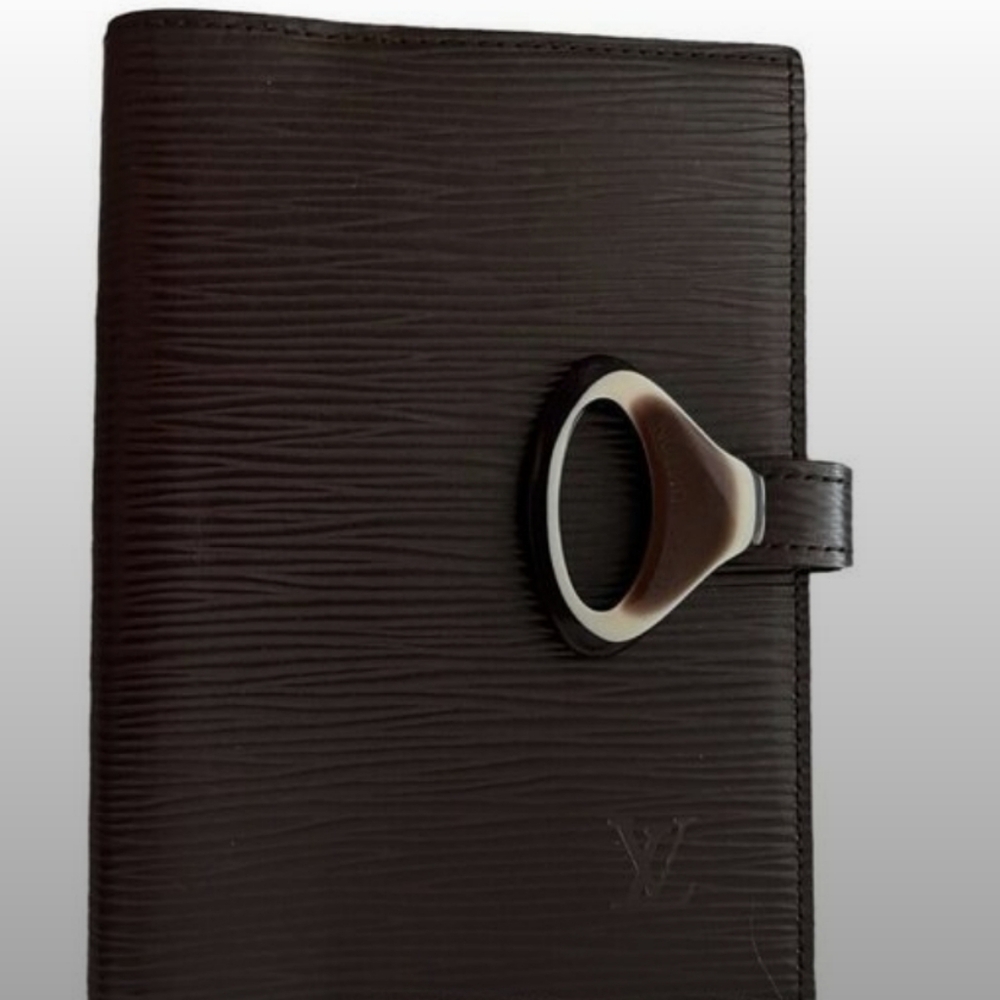 Louis Vuitton Epi Brown Agenda with Ruler Gorgeous Condition